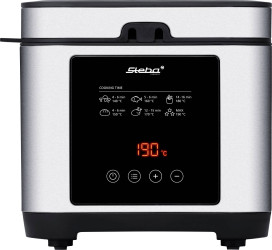 Steba DF 150 Frytkownica 2.5 l 1200 W z funkcją timera, bezstopniowy regulator temperatury, z wyświetlaczem stali szlach