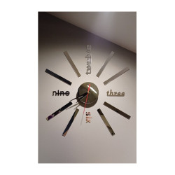 Zegar ścienny naklejany 60x60cm DIY