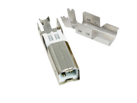 Wtyk USB TYP B NA KABEL (2szt)