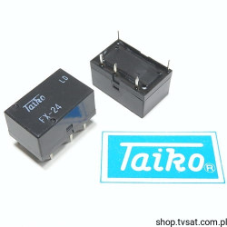 FX-24 Relay 24VDC 7A Coil 2.88 kOhm THT TAIKO