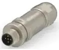 Plug, 5 pole, screw connection, screw locking, straight, T4111411051-000
