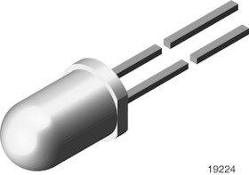 TLCPG6100 Ultrabright LED, Ø 5 mm Untinted Non-Diffused Package
