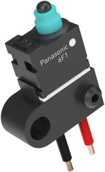 Mikroprzełącznik błyskawiczny z trzpieniem Panasonic SPST IP67