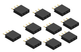 Opencircuit Female header 3 pin - 2.54mm - 10 pcs