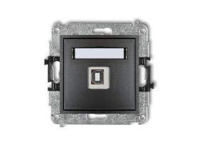 MINI Gniazdo USB-AB 2.0 grafitowy 11MGUSB-3 KARLIK