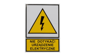 Tabliczka /znak ostrzegawczy/ TZO 52X74S /N.D.U.E./ E04TZ-01011110100 /10szt./