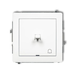 DECO Mechanizm łącznika zwierny dzwonek w stylu amerykańskim, biały mat 25DWPUS-4