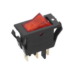 Przełącznik klawisz podś. 230V 10A 2-poz 1-tor 1xNO czerwony MK111 30x13,5 / 1105