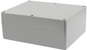 PC enclosure, (L x W x H) 300 x 240 x 120 mm, light gray (RAL 7035), IP68, 1554YA2GY