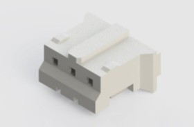 Obudowa złącza zagniatanego 3-pinowe -rzędowe raster: 2mm EDAC Żeński