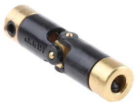Przegub uniwersalny liczba połączeń Pojedyncze otwór 1/8 x 1/8cal 45° dł. całkowita 27.2mm mosiężny średnica zew 7.1mm