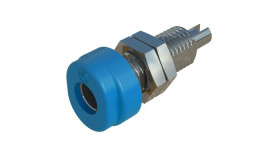 Gniazdo bananowe Żeński Połączenie lutowane typ Gniazdo bananowe Niebieski 16A Hirschmann Test & Measurement rozmiar