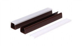Profil Led Pcv Max Up 20X20 2M Brązowy Ml