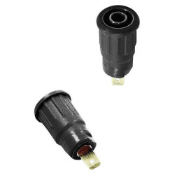 St&#xE4;ubli 233120-21 SEB4-F built-in safety jack socket blk &#xD8; 4mm 1 pc