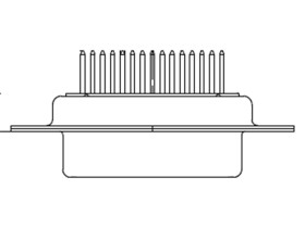 Złącze D-Sub 9-pinowe Żeński Proste Montaż na płytce drukowanej raster 2.84mm