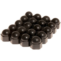 HP Autozubeh&#xF6;r 82728 Wheel nut cover 17 mm Black Plastic Wheel Nut Covers
