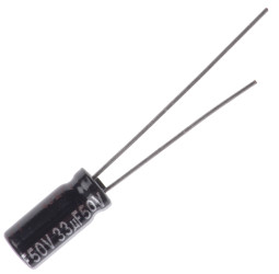 Kondensator 33μF 50V dc Radialny, Otwór przelotowy Panasonic roztaw: 2mm 5 (Dia.) x 11mm