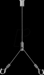 48509 Wire rope suspension for LED panel
