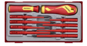 Zestaw końcówek do wkrętaka l. elementów: 10 Zestaw ostrzy wkrętaka izolowanego TT1 Teng Tools