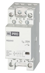 Stycznik 230 V AC RS PRO 2,2 kW 25 A