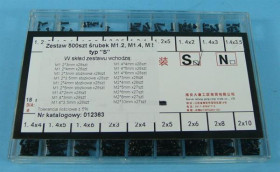 ZESTAW ŚRUB BK M1,2/M1,4/M2 TYP-S 500szt