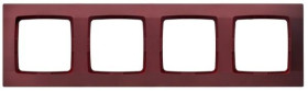 KARO Ramka poczwórna burgund R-4S/58