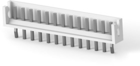 Pin header, 15 pole, pitch 2.5 mm, straight, natural, 1-440052-5