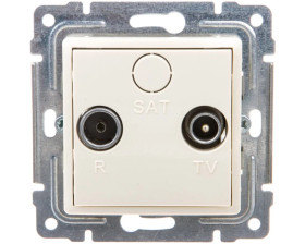 VENA Gniazdo antenowe RTV końcowe krem 510373