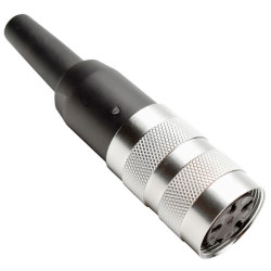 Amphenol-Tuchel T-3301-001 T Series Conn Plug Female 4P Solder Cup