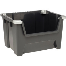 Keter 217855 Tool Box Black Durable Robust Stackable 45L Ideal for Home