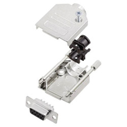 Encitech 6355-0002-11 D-Sub Receptacle set 9 Pins 180&#xB0; Solder Bucket