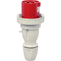 Walther Werke 268 CEE plug 63A 5-pin 400V 1pc industrial connector red
