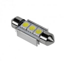 Żarówka sam.3 LED SMD 5050 12V ( radiator ) biała