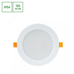 DURE 3 DOWNLIGHT 12W WW 230V 110st IP54 IK06 145x34 BIAŁY okrągła zasilacz zintegrowany