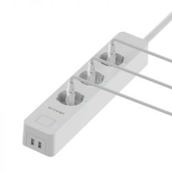 Listwa zasilająca WiFi 3 gniazda 2 porty USB