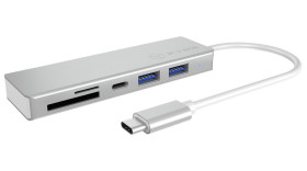 Hub USB USB 3.0 IB-HUB1413-CR USB 3 Zasilanie przez magistralę USB Typ-CTM, ICY BOX
