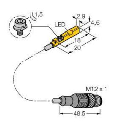 Czujnik pola magnetycznego Turck BIM-UNR-AP6X-0,3-RS4, 11 - 30 V, IP67, 1 szt.