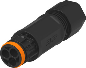 Plug, 3 pole, screw connection, straight, 2379238-1