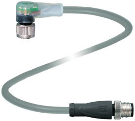 Pepperl+Fuchs 290592 Złącze konfekcjonowane czujnika/aktuatora V15-W-E8-7,5M-PUR-V15-G, piny: 5, 5, 7.5 m, 1 szt.