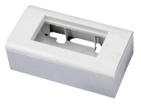 Puszka + support (metalowy) + ramka 90x45 (komplet 2M) ALANTEC OS010