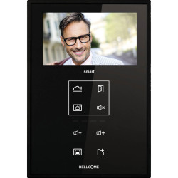 Bellcome VTM.4S083.BLBTL Video Door Intercom TFT-LCD Display Black