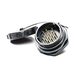 Złącze wielostykowe przemysłowe 17-pinowe Montaż tylny Gniazdo RS PRO