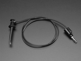 Adafruit Pomona Minigrabber Test Clip to Stacking Banana Plug - 24"