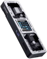 Stacja dokująca USB-C® Dockcase DPR71S-EB zintegrowany wyświetlacz, z funkcją ładowania, zasilanie USB-C®, zintegrowany