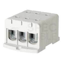 Listwa zaciskowa 3-torowa Al/Cu 35-240mm2 na szynę TH35 szary FJ-E240/3 HEDO