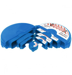 Zestaw blokad do zaworów zasuwowych – niebieskie (5szt.), GVLO SET-BL