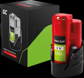 PTML12V3 Battery for Milwaukee power tools, 12 V, 3 Ah