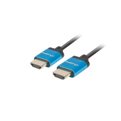 Kabel HDMI V2.0 0.5M 4K czarny Slim Lanberg