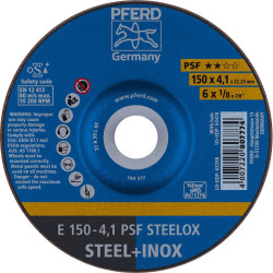 PFERD 62015520 PSF Steelox Grinding Disc 150mm Corundum A Set of 10