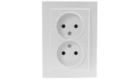 Quadra Gniazdo Podwójne Bez Uziemienia